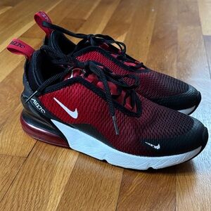 Nike Air Max 270 Red and Black Sneakers